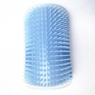 Huisdier Kat Zelf Groomer Met Catnip Grooming Tool Ontharing Borstel Kam Voor Katten Haar Verlies Trimmen Hond Kat Massage apparaat lucht blauw