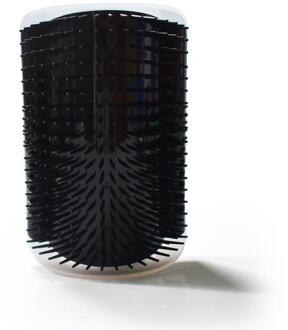 Huisdier Kat Zelf Groomer Met Catnip Grooming Tool Ontharing Borstel Kam Voor Katten Haar Verlies Trimmen Hond Kat Massage apparaat zwart