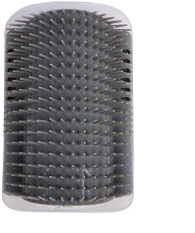 Huisdier Kat Zelf Groomer Voor Kat Grooming Tool Ontharing Kat Borstel Kam Haar Verlies Trimmen Massage Apparaat Met Kattenkruid Grijs