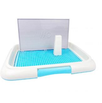 Huisdier Kattenbak Kolom Mesh Indoor Hond Wc Training Lade Schoonmaken Accessoires Blauw