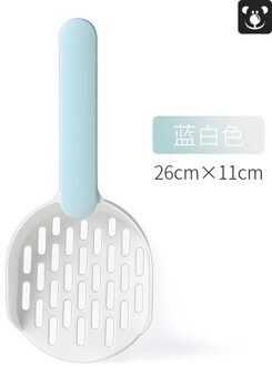 Huisdier Kattenbakvulling Schop Puppy Honden Zand Scoop Cleaning Tools Kattenbak Producten Twee-Kleur Abs Kat Kak Scoop dierbenodigdheden Blauw