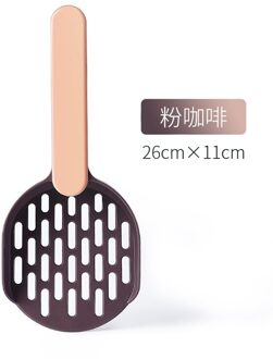 Huisdier Kattenbakvulling Schop Puppy Honden Zand Scoop Cleaning Tools Kattenbak Producten Twee-Kleur Abs Kat Kak Scoop dierbenodigdheden roze bruin