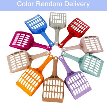 Huisdier Kattenbakvulling Scoop Plastic Hond Kattenbakvulling Schop Huisdier Schoonmaken Tool Universele Huisdieren Kitty Zand Afval Scooper Kleur Rndom