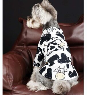 Huisdier Kleding Zomer Dunne Koe Shirt Teddy Schnauzer Shiba Inu Kat Bichon Hond Kostuum XXL