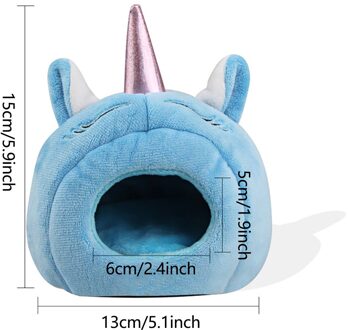 Huisdier Kleine Dier Huis Cavia Hamsters Egels Nederlandse Ratten Fretten Baardagaam Konijnen Wit/Eenhoorn blauw