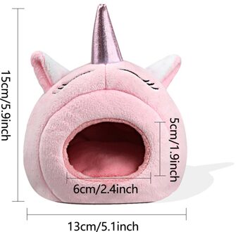 Huisdier Kleine Dier Huis Cavia Hamsters Egels Nederlandse Ratten Fretten Baardagaam Konijnen Wit/Eenhoorn roze