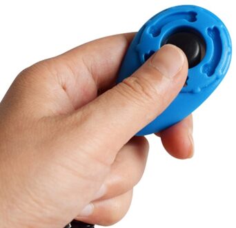 Huisdier Kleine Draagbare Geluid Trainer Training Supplies Dog Training Clicker En Polsband Blauw