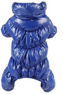 Huisdier Kleren Hond Kleding Voor Chihuahua Katoen Gevoerde Warme Outfit Jas Winter Franse Bulldog Hond Kleding Voor Kleine Hond saffier / XL