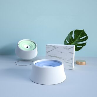 Huisdier kom Drijvende Niet Bevochtiging Mond Kat Kom Puppy Katten Eten Drinken Water Gekanteld Feeder Plastic Draagbare Hond Kom roze