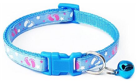 Huisdier Kraag Aanpassing Riem Verstelbare Pet Printing Kraag Goede Kat Halsband Huisdier Nek Ring Huisdier Nekkoord Mode Blauw