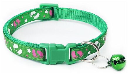 Huisdier Kraag Aanpassing Riem Verstelbare Pet Printing Kraag Goede Kat Halsband Huisdier Nek Ring Huisdier Nekkoord Mode groen