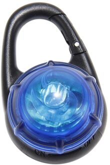 Huisdier Kraag Sleutelhanger Light Glow Hanger Hond Veiligheid Flashing Blinker Pet Dog LED waterbestendig Night Lights Gesp Speelgoed Blauw