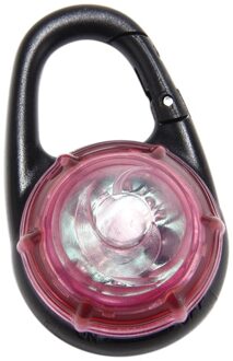 Huisdier Kraag Sleutelhanger Light Glow Hanger Hond Veiligheid Flashing Blinker Pet Dog LED waterbestendig Night Lights Gesp Speelgoed Roze