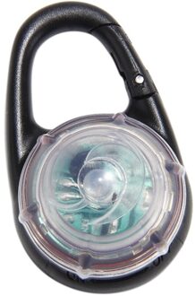 Huisdier Kraag Sleutelhanger Light Glow Hanger Hond Veiligheid Flashing Blinker Pet Dog LED waterbestendig Night Lights Gesp Speelgoed wit