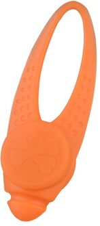 Huisdier LED Hanger Pet Kat Hond Veiligheid LED Clip Gesp Kraag Veiligheid Flashing Glow Light Hanger Ketting Voor Puppy Pet product oranje
