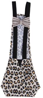 Huisdier Luier Kip Eend Luier Farm Kleding Wasbaar Draagbare Wearable Gevogelte Doek Met Een Elastische Band S/M/L luipaard print / M