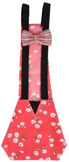 Huisdier Luier Kip Eend Luier Farm Kleding Wasbaar Draagbare Wearable Gevogelte Doek Met Een Elastische Band S/M/L Rood / L