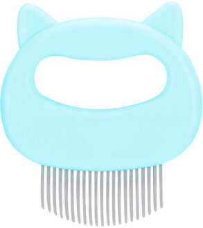 Huisdier Massag Removal Kam Shell Vormige Handvat Pet Grooming Massage Tool Verwijder Losse Haren Voor Katten Huisdier groen