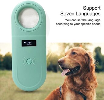 Huisdier Microchip Scanner Handheld Pet Id Reader Draagbare Rfid Reader Met Led En Vergrootglas Functie Voor Hond Kat 134.2Khz