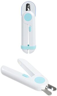 Huisdier Nagelknipper Led Licht Bloed Lijn Hond Nail Verzorgde Tang Rvs Clippers blauw