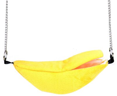 Huisdier Nest Warm Hamster Hangmat Voor Knaagdieren Kleine Dier Cavia Fret Pluche Katoen Nesten Met Cover Huisdieren Levert 20x6.5CM geel