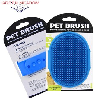 Huisdier Producten Huisdier Bad Massagebrush Massage Kam Hond Bad Glovesmassagegloves Reinigingsproducten Blauw