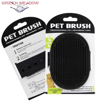 Huisdier Producten Huisdier Bad Massagebrush Massage Kam Hond Bad Glovesmassagegloves Reinigingsproducten zwart