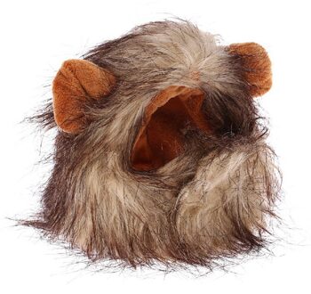 Huisdier Pruik Hoed Pet Kat Pruik Grappige Draaide Leeuw Hoofddeksels Pruik Pruik Kat Pruik Kerst Dress Up Met Oren