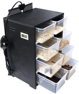 Huisdier Reptielen Acryl Voerbox Terrarium 4 Lagen Fokken Tank Insect Hagedissen Huis Lade Met Hygrometer Verwarming Pad Kooi