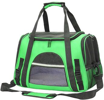 Huisdier Rugzak Hond Kat Zak Nylon Levert Draagbare Puppy Beroep Mesh Ademend Producten Pet Carrier Bag groen