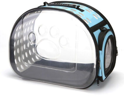 Huisdier Rugzak Kat Carrier Tassen Kat Hond Carrier Uitgaande Reizen Pakketten Ademend Huisdier Handtas Opvouwbare Carrying Voor Dieren blauw / L