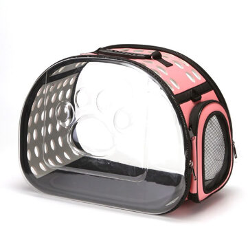 Huisdier Rugzak Kat Carrier Tassen Kat Hond Carrier Uitgaande Reizen Pakketten Ademend Huisdier Handtas Opvouwbare Carrying Voor Dieren roze / S