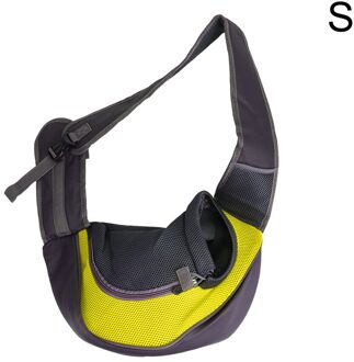 Huisdier Rugzak Outdoor Reizen Mesh Oxford Sling Schoudertas Ademend En Comfortabel Tote Pouch Dog Carriers & Tassen geel S