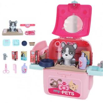 Huisdier Rugzak Praktische Exquise Plastic Pretend Play Pet Care Set Voor B
