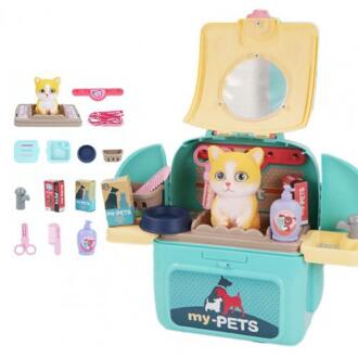 Huisdier Rugzak Praktische Exquise Plastic Pretend Play Pet Care Set Voor