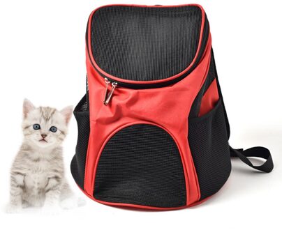 Huisdier Rugzakken voor Kleine Honden Hond Rugzak Hond Carrier Rugzak Kat Carrier Rugzak Reistas Huisdier Producten Rood