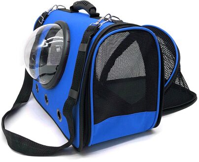 Huisdier Ruimte Capsule Zak Draagbare Verdikte Hond/Kat Zakken Huisdier Carrier Vouwen Ventilatie Schoudertas Voor Kleine Katten Puppy kooi Blauw