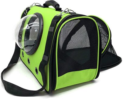 Huisdier Ruimte Capsule Zak Draagbare Verdikte Hond/Kat Zakken Huisdier Carrier Vouwen Ventilatie Schoudertas Voor Kleine Katten Puppy kooi groen