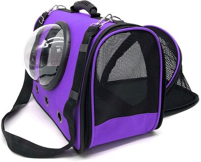 Huisdier Ruimte Capsule Zak Draagbare Verdikte Hond/Kat Zakken Huisdier Carrier Vouwen Ventilatie Schoudertas Voor Kleine Katten Puppy kooi Paars