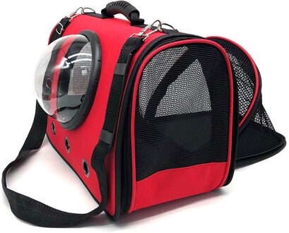 Huisdier Ruimte Capsule Zak Draagbare Verdikte Hond/Kat Zakken Huisdier Carrier Vouwen Ventilatie Schoudertas Voor Kleine Katten Puppy kooi Rood