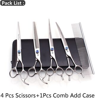 Huisdier Schaar Paarse Draak 8 "Japanse 440C Professionele Dunner Schaar 3004 # Hond Haar Schaar Huisdier Schaar Set add Zak 3004 Yin 5P-7N