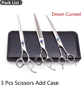 Huisdier Schaar Paarse Draak 8 "Japanse 440C Professionele Dunner Schaar 3004 # Hond Haar Schaar Huisdier Schaar Set add Zak 3004 Yin D3-7N