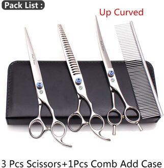 Huisdier Schaar Paarse Draak 8 "Japanse 440C Professionele Dunner Schaar 3004 # Hond Haar Schaar Huisdier Schaar Set add Zak 3004 Yin U4-7N