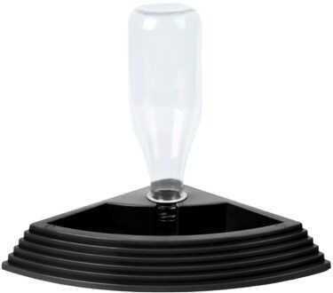 Huisdier Schildpad Reptielen Turtles Feeder Water Dispenser Drinken Fontein Schotel Kom L5YE zwart