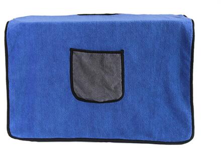 Huisdier Schoonmaakproducten Dubbele Laag Microfiber Huisdier Badhanddoek Grote Size Kat En Hond Super Absorberende Drogen Handdoek blauw