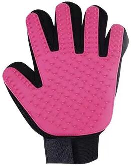 Huisdier Schoonmaken En Ontharing Rubber Borstels Pet Grooming Massage Handschoenen Voor Katten En Honden Baden Levert Roze