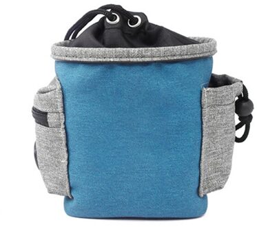 Huisdier Snack Tas Outdoor Training Taille Pak Hond Snack Tas Uitgaan Draagbare Hond Voedsel Zak Hond Snack Bag Blauw