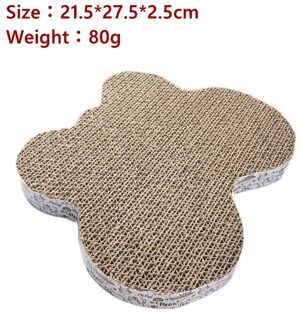 Huisdier Speelgoed Kat Scratch Pad Kat Gegolfd Pad Krassen Berichten Kitten Gegolfd Papier Pad Katten Slijpen Nail Schraper Mat vlinder vorm