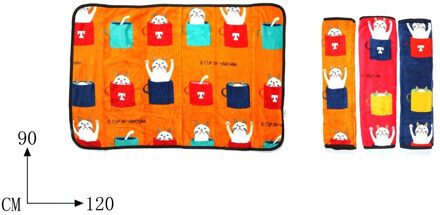 Huisdier Tapijt 90X120 Oranje