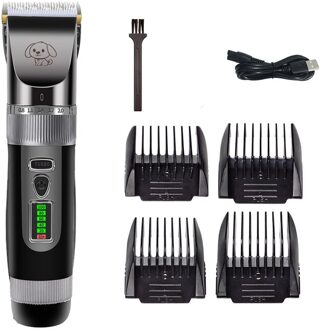 Huisdier Tondeuse Pet Clipper Elektrische Scheerapparaat Oplaadbare Hond Kat Geluidsarme Tondeuse Grooming Scheerapparaat Cut Machine set B701